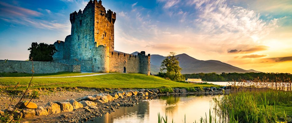 Schlossruine in Irland