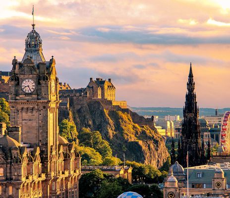 Blick auf die Stadt Edinburgh
