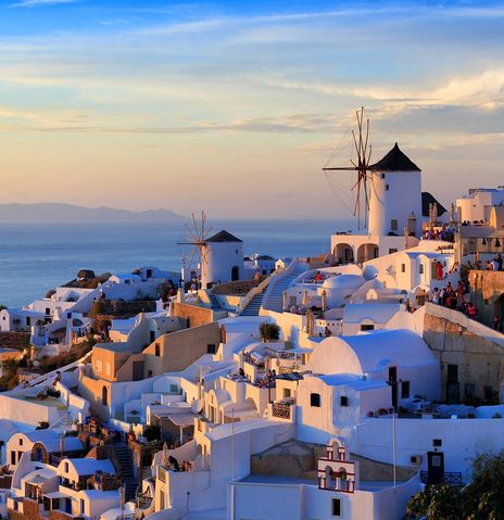 Blick auf Santorin