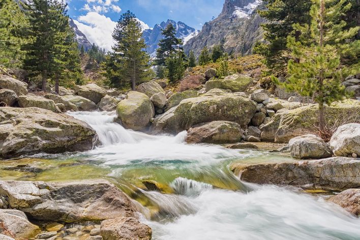 Landschaft im Restonica-Tal