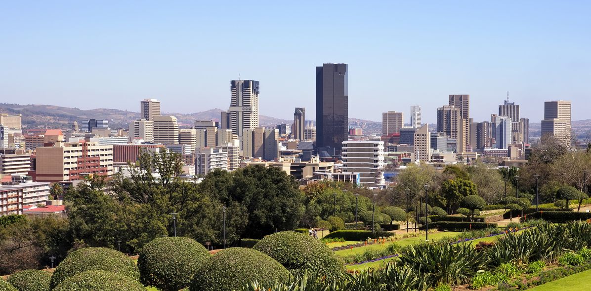 Blick auf Pretoria in Südafrika