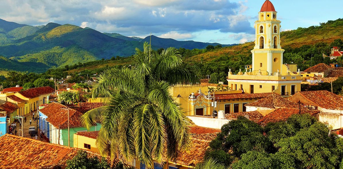 Blick auf Kirche in Trinidad