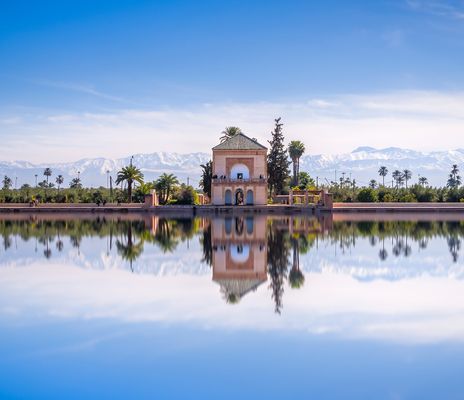 Garten in Marrakesch, Marokko