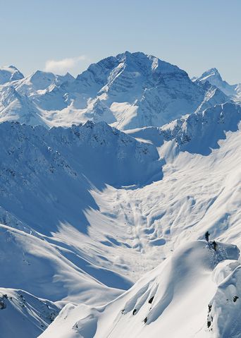 Schnee Berge Panorama