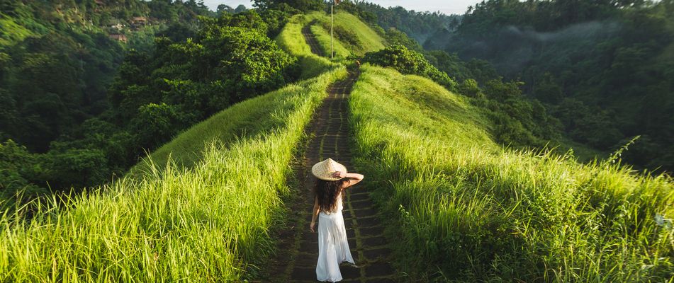 Frau in Ubud
