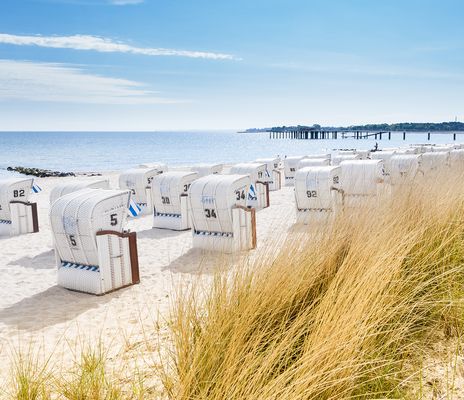 Strandkörbe an der Ostsee