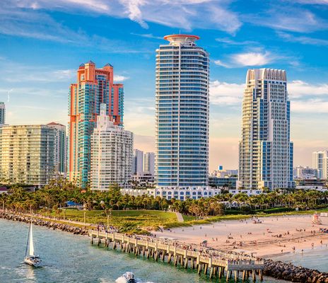 Skyline von Miami South Beach