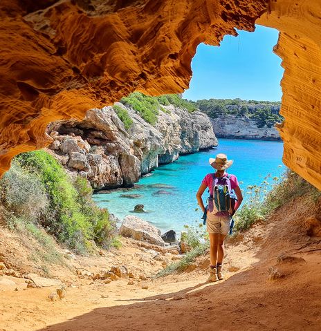 Wanderer auf der Insel Mallorca