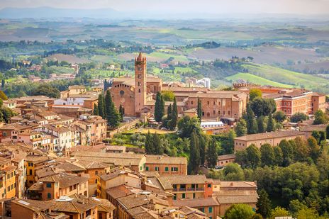 Blick auf die Stadt Siena