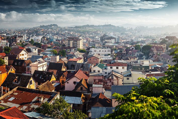 Ausblick auf Antananarivo in Madagaskar