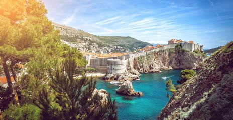 Blick auf Dubrovnik in Kroatien