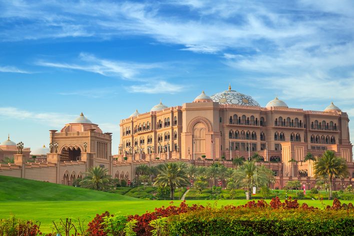 Emirates Palace in Abu Dhabi