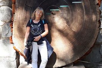 Chronistin Claudia in Namibia