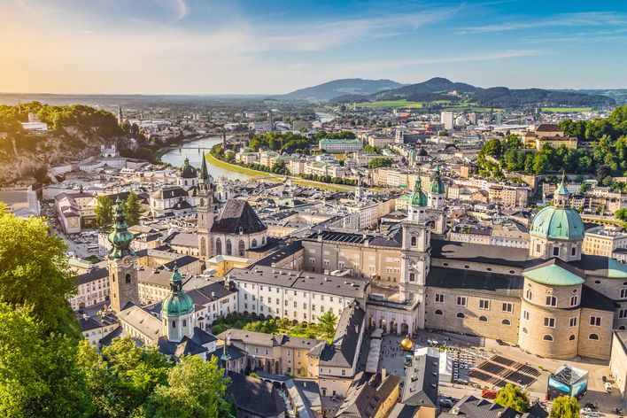 Blick auf die Stadt Salzburg