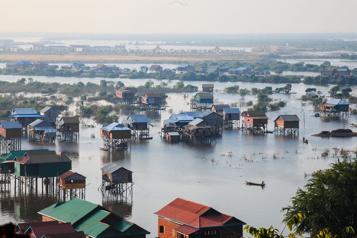 Tonle Sap See in Kambodscha