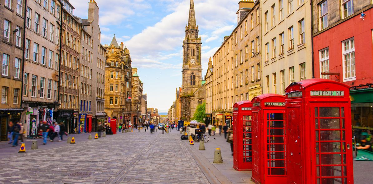 Telefonzellen in Edinburgh