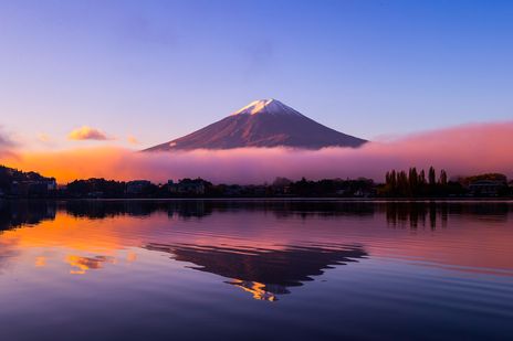 Blick auf den Mount Fuji in Japan