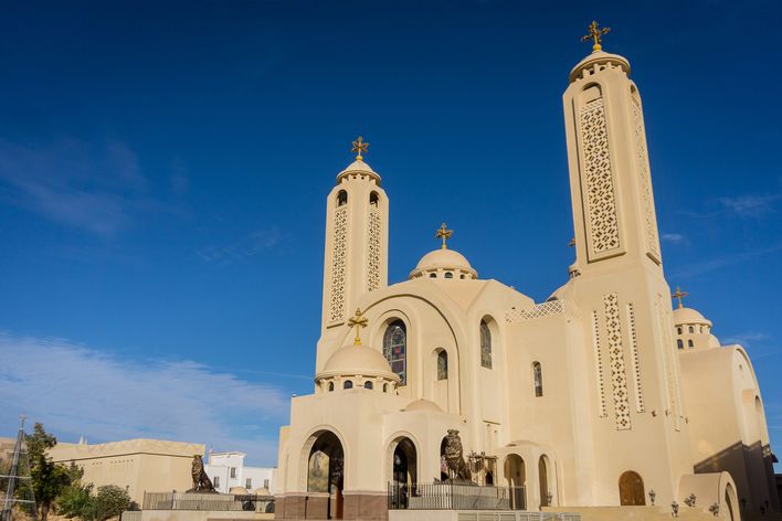 Koptisches Viertel in Ägypten 