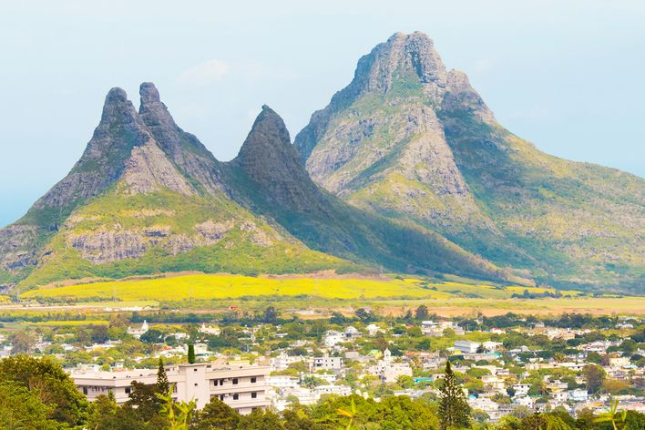 Landschaft von Curepipe auf Mauritius