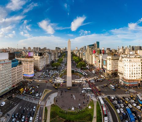 Blick auf die Stadt Buenos Aires