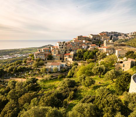 Dorf Pigna auf Korsika