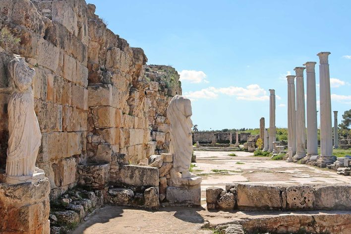 Antike Ruinenstätte von Paphos auf Zypern