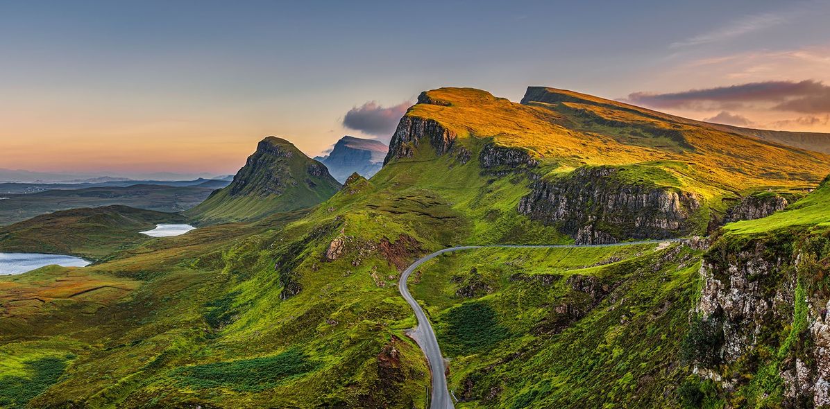 Die Weiten der Highlands in Schottland