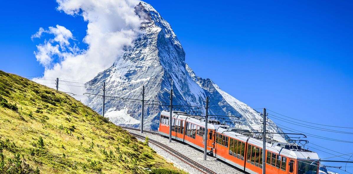 Matterhorn Bergbahn in der Schweiz