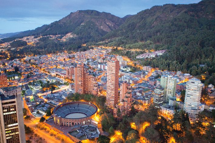 Luftaufnahme von Bogotá