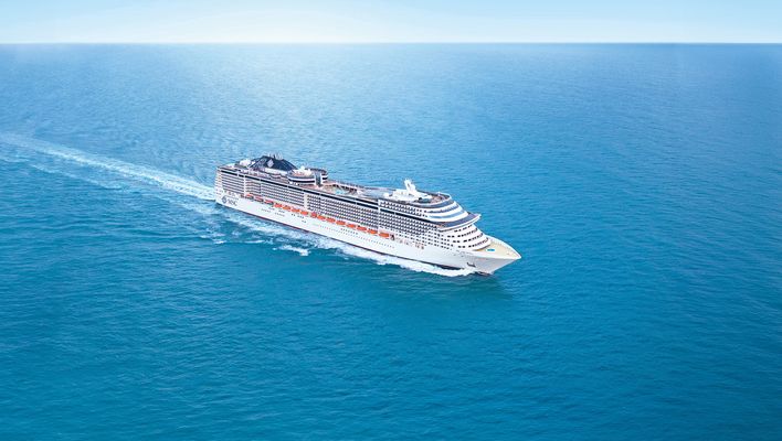 MSC Preziosa auf hoher See