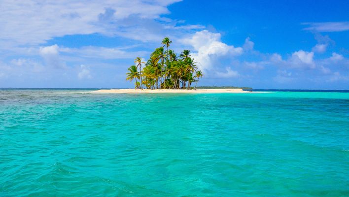 Kleine Insel in der Karibik