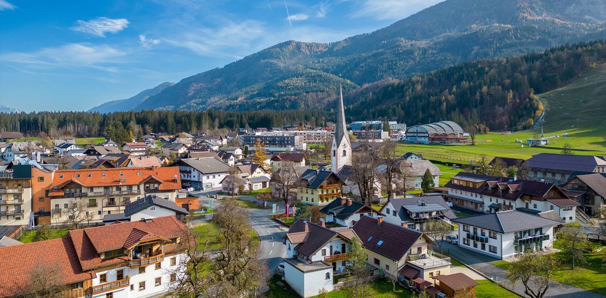 Luftbild von Kärnten in Österreich