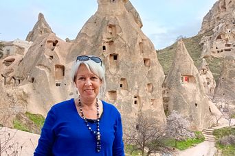 Chronistin Gabi unterwegs in der Türkei im Freilichtmuseum Göreme in Kappadokien