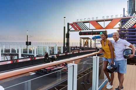 Kart Bahn auf der Norwegian Encore