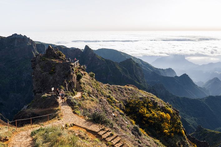 Wanderweg am Pico Ruivo auf Madeira