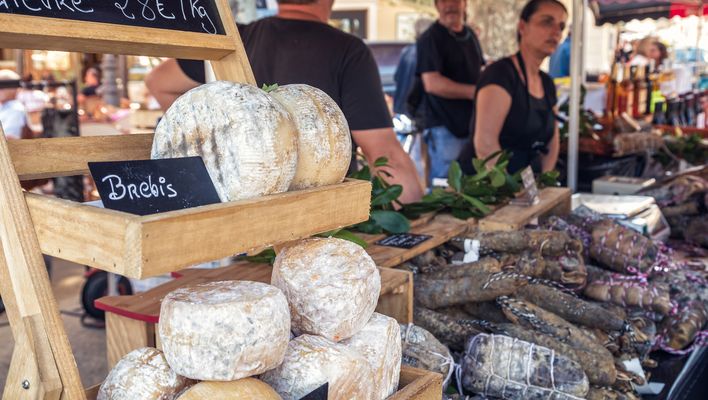 Käse am Markt auf Korsika
