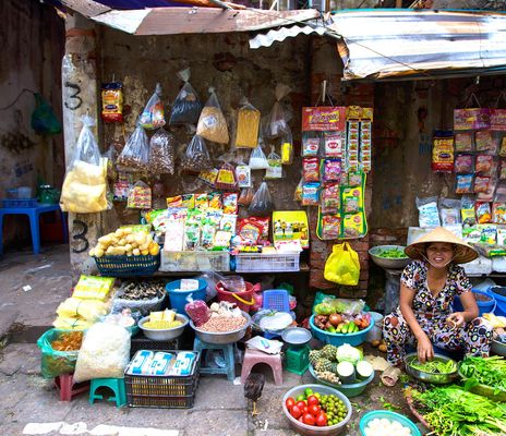 Gemüsehändler in Vietnam