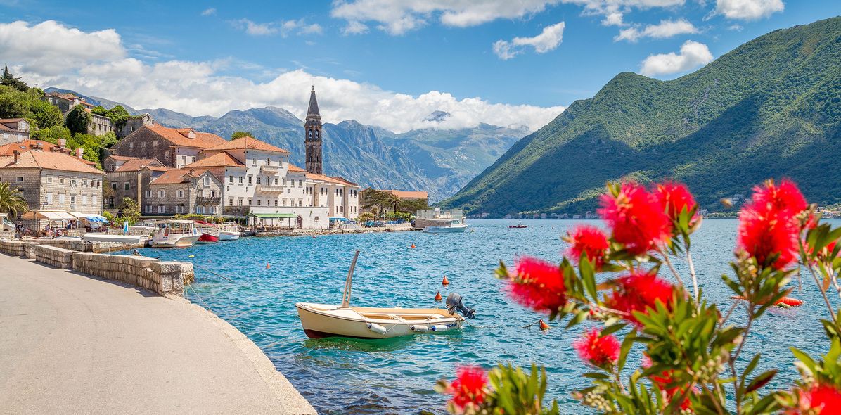 Blick auf die Stadt Kotor in Montenegro
