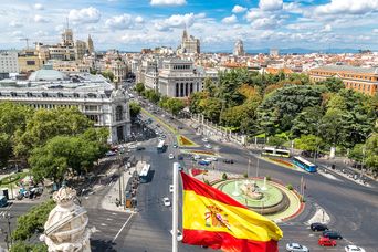 Blick auf die Stadt Madrid