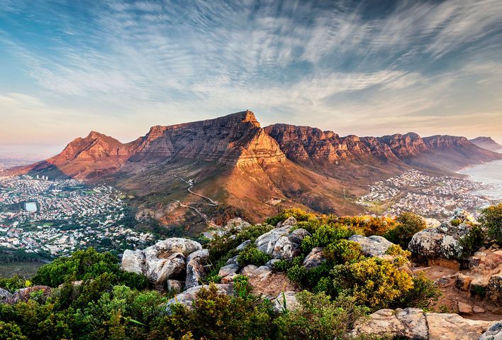 Blick auf den Tafelberg & Kapstadt