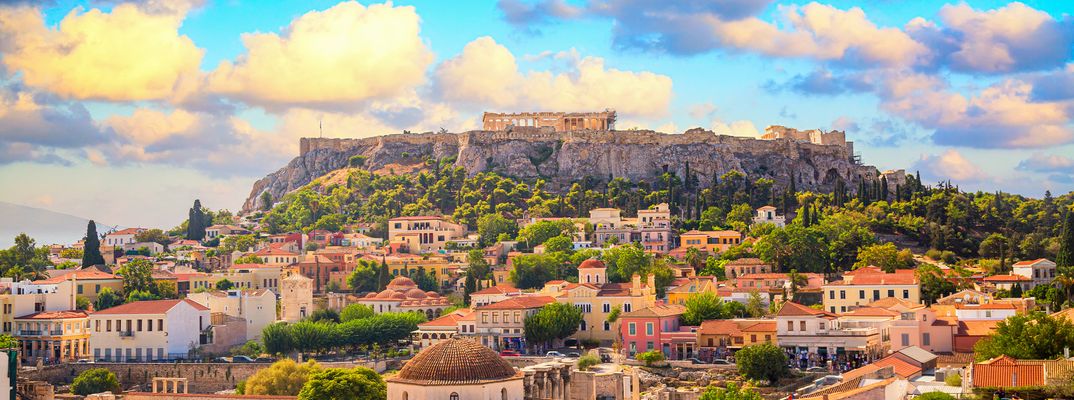 Blick auf Akropolis