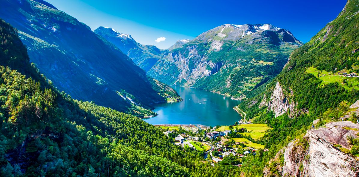 Geirangerfjord in Skandinavien