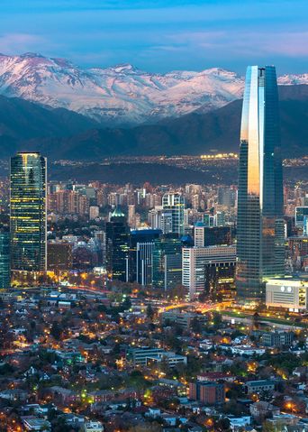 Skyline von Santiago de Chile