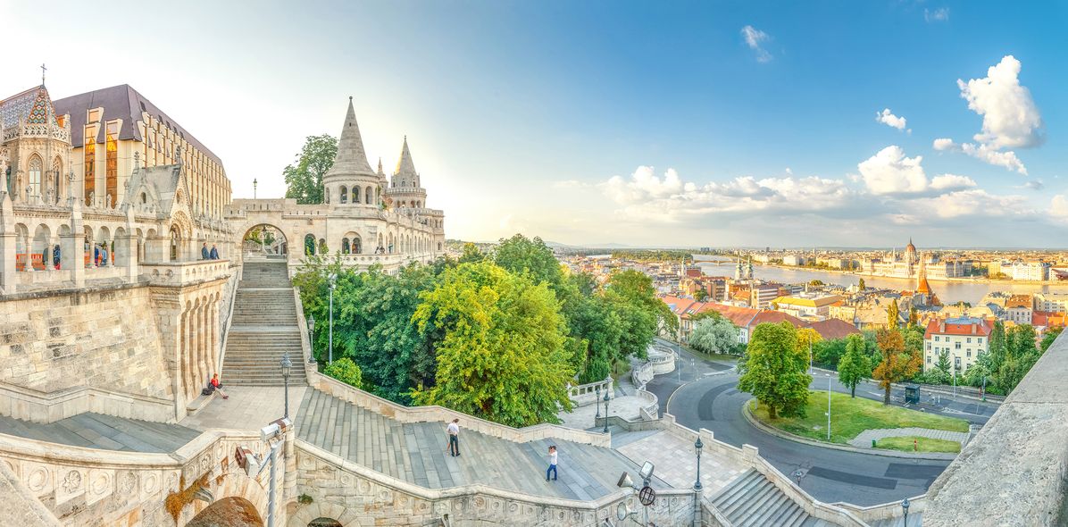 Blick auf die Stadt Budapest