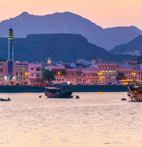 Hafen von Muscat im Oman