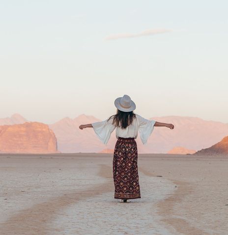Frau in Jordanien