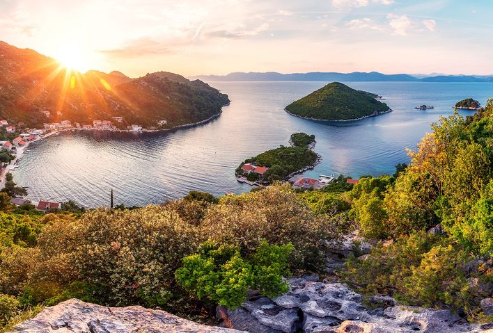 Sonnenuntergang in Kroatien 