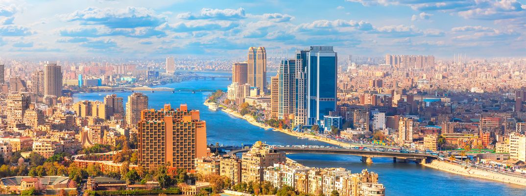 Blick auf Kairo in Ägypten