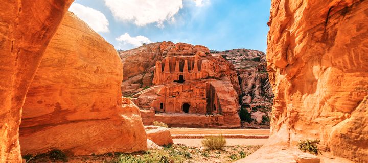 Felsenstadt Petra in Jordanien