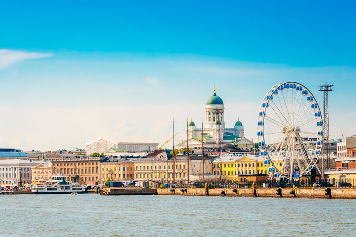 Blick auf Helsinki in Finnland